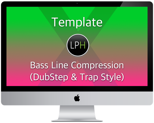 Template Bass Line Compression (DubStep & Trap Style). Regular License.