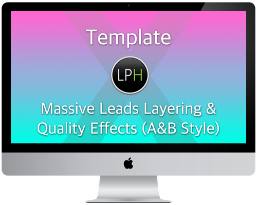 Template Massive Leads Layering & Quality Effects  (Above & Beyond Style). Regular License.