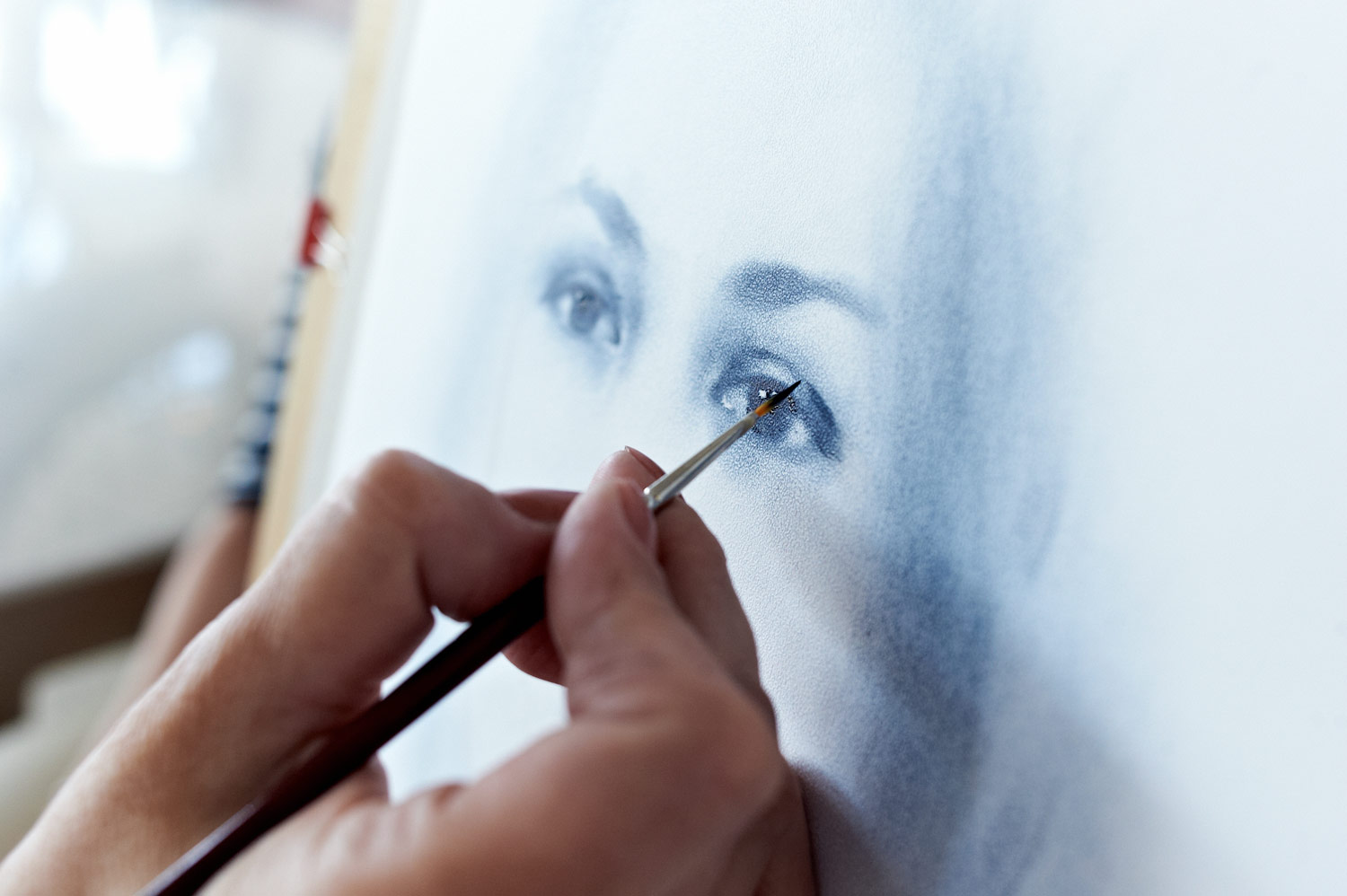 Процесс рисования портрета